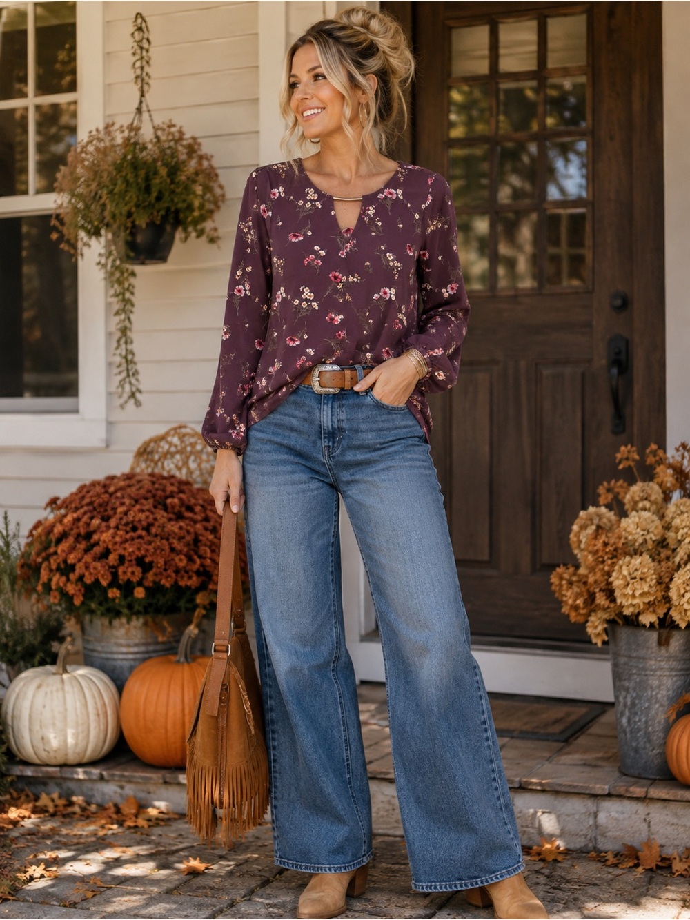 Forever 21 Floral Blouse – Size Small